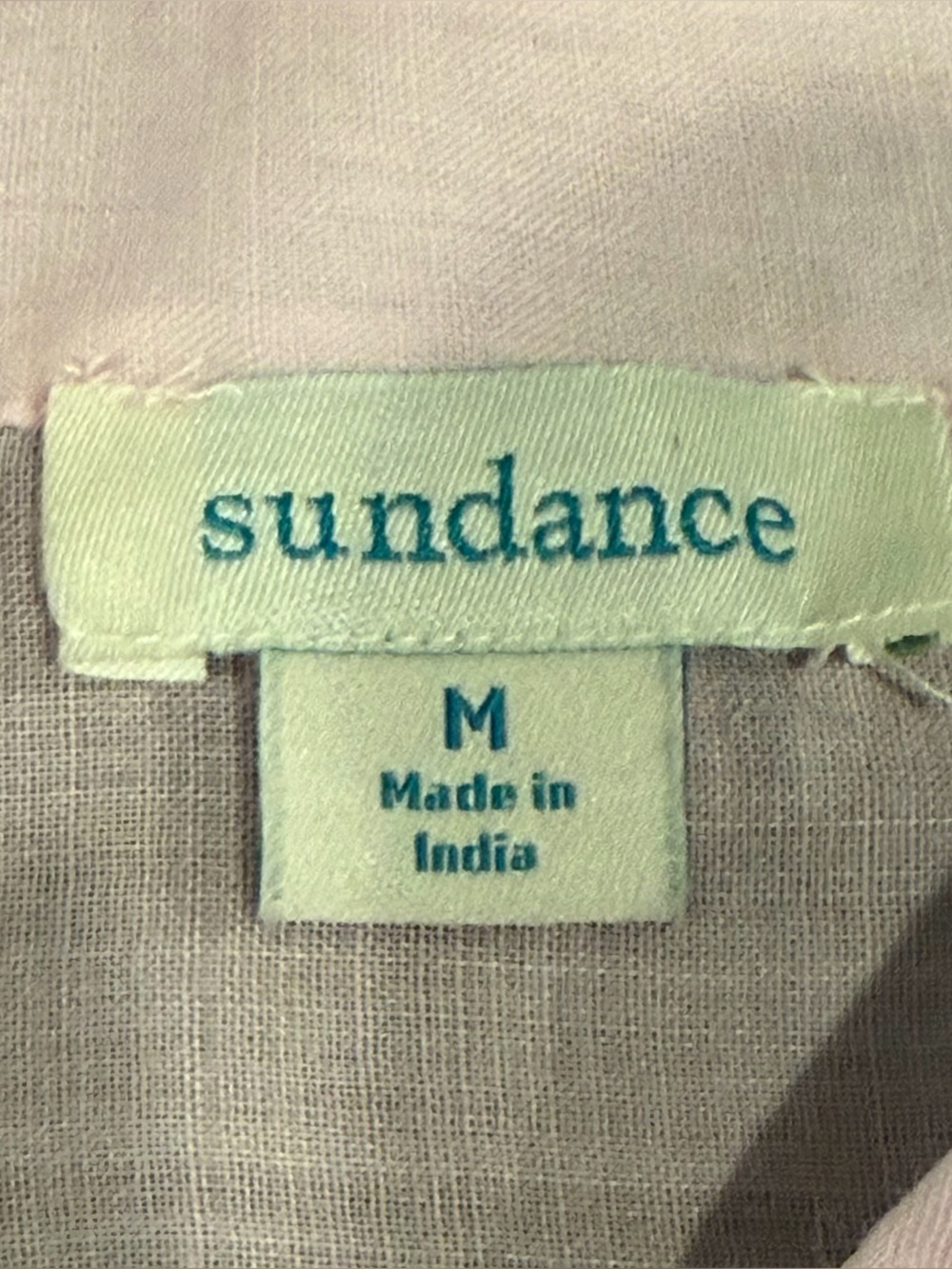 Sundance Catalog Womem’s Embroidered Vallejo Top Blouse Semi Sheer Pink Size M - Picture 8 of 9